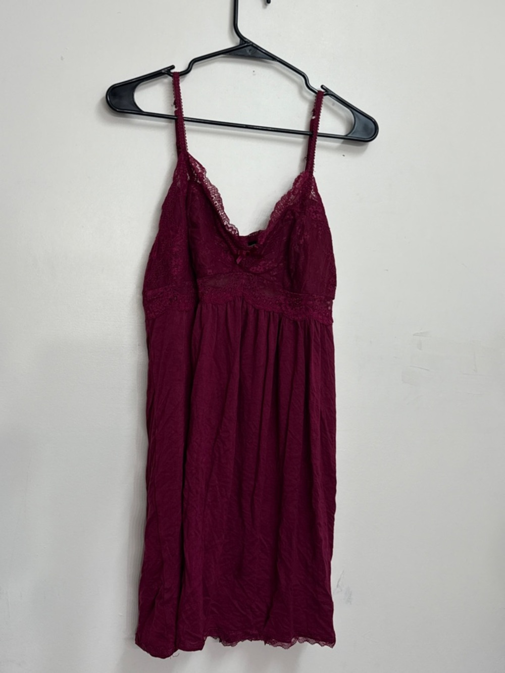 Inc lace babydoll mini dress intimates red INC  Lace & Chiffon Nightgown XL